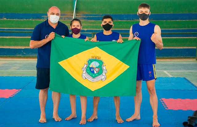 Atletas viajam pra Brasília, participar do 31º Campeonato Brasileiro de Kung Fu Wushu, representando o Estado do Ceará.