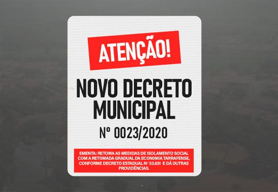 NOVO DECRETO - Nº0023/2020