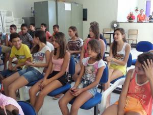 Palestra para os alunos da Escola Emilia Ferreira